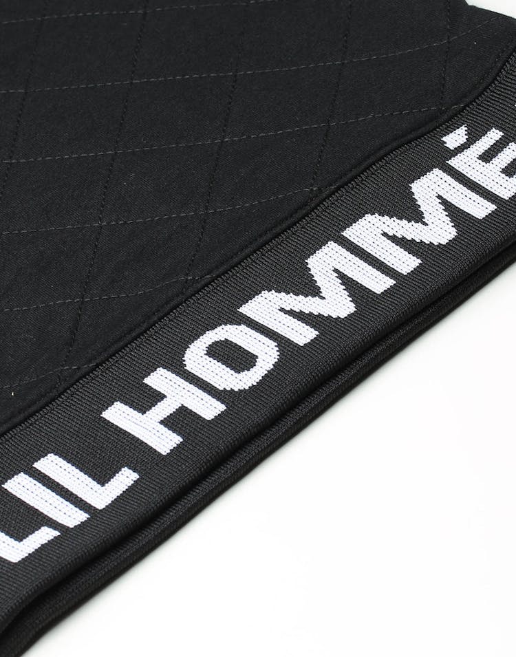 Lil Hommé Signal Quilted SS Sweater Black