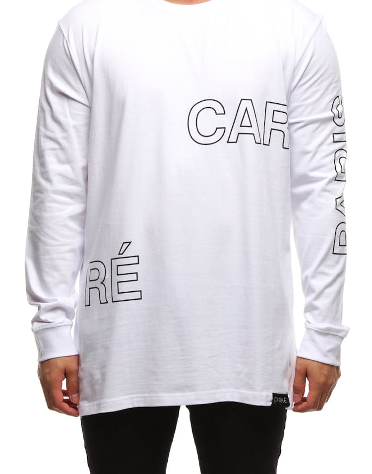Carré Placement Divise LS Tee White