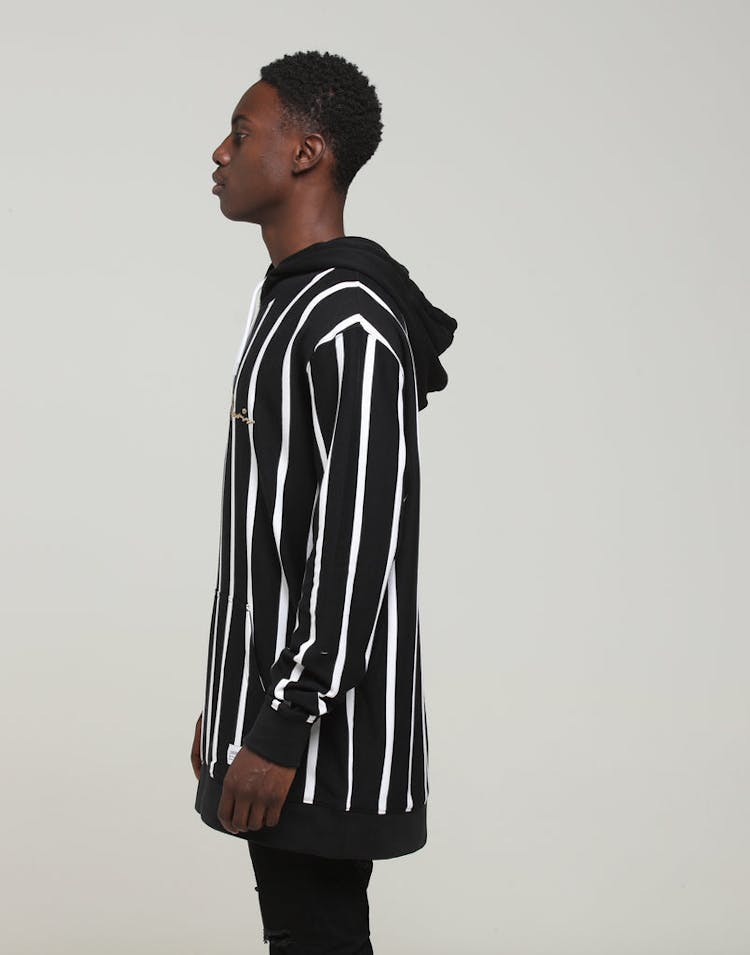 Carré Bande Vert Hood Black