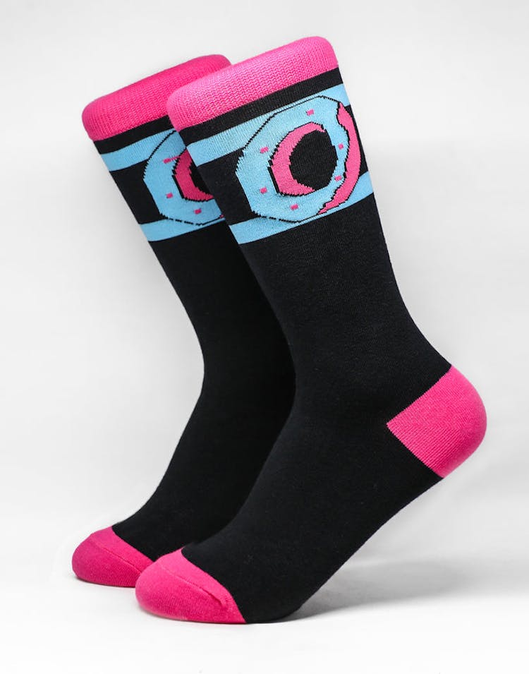 Odd Future Donut Logo Sock Black