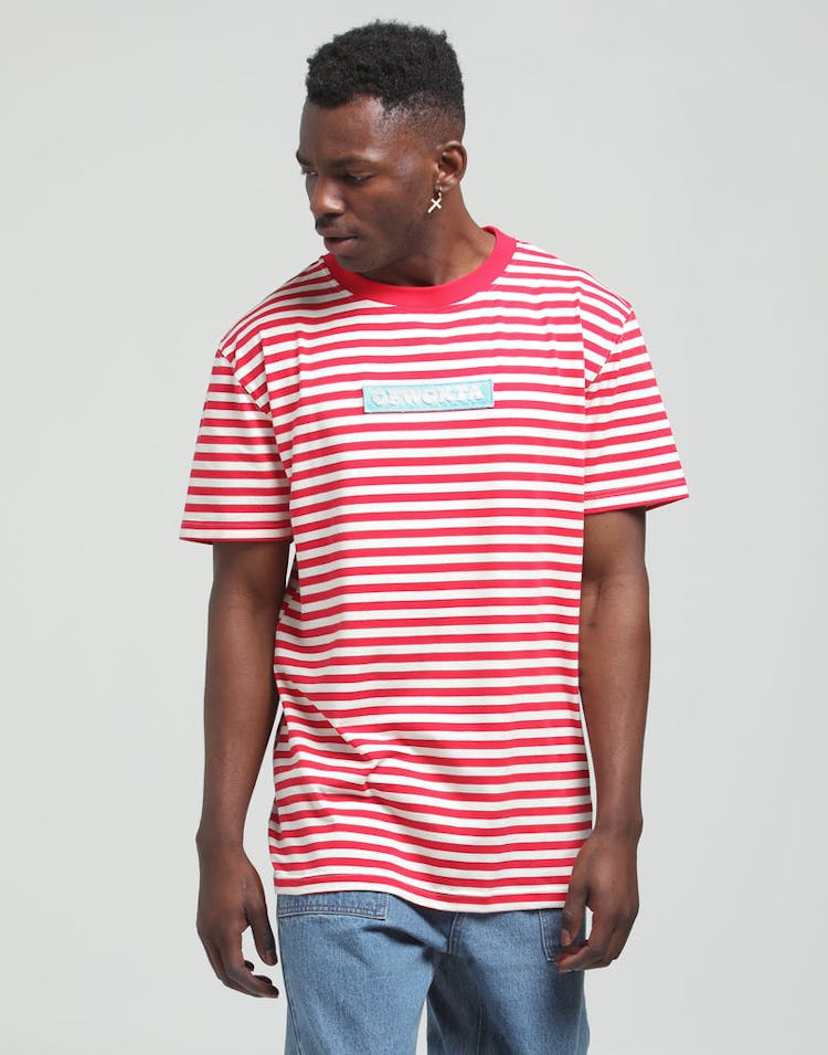 Odd Future OFWGKTA Stripe Tee Red/White