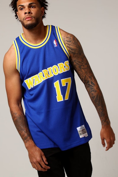 Mitchell & Ness Golden State Warriors Chris Mullin #17 NBA Jersey Royal