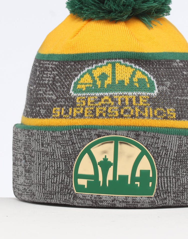 Mitchell & Ness Seattle Supersonics Team Knit Beanie Black/Green