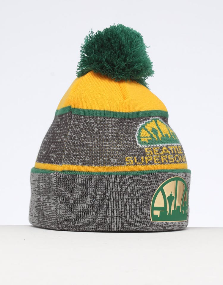 Mitchell & Ness Seattle Supersonics Team Knit Beanie Black/Green