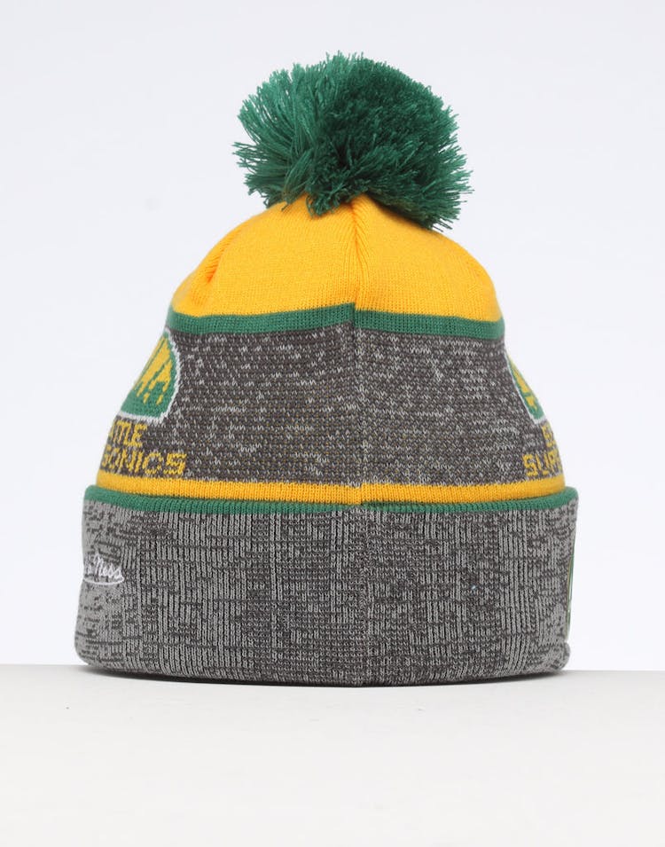 Mitchell & Ness Seattle Supersonics Team Knit Beanie Black/Green