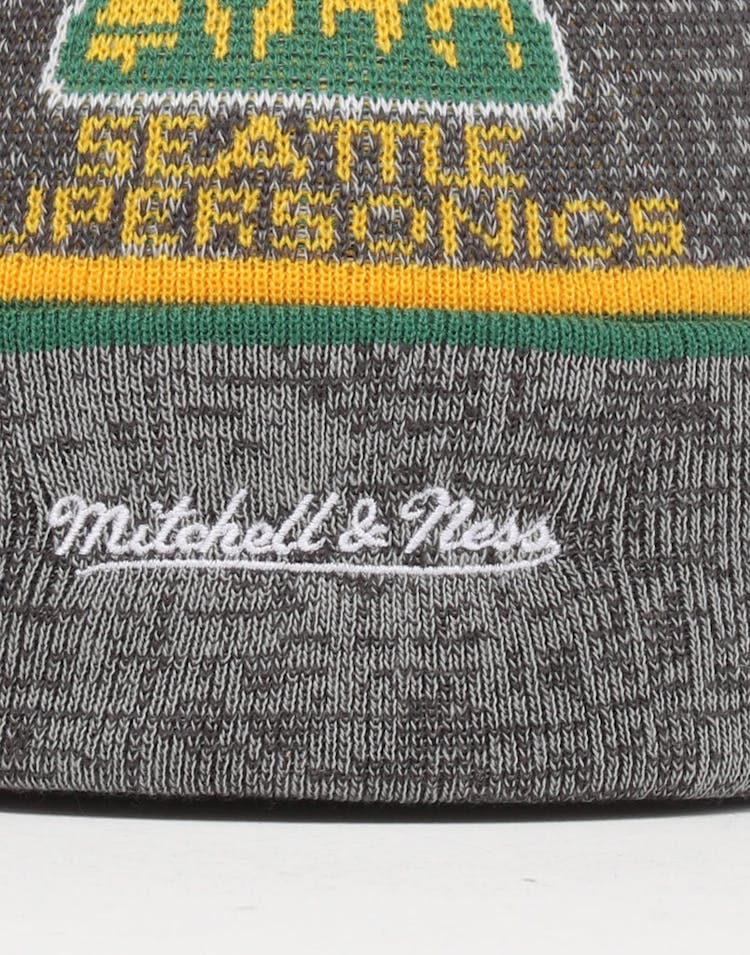 Mitchell & Ness Seattle Supersonics Team Knit Beanie Black/Green