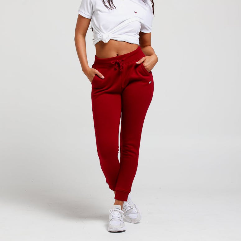 Tommy Jeans Women's TJW Tommy Classics Sweatpant Maroon