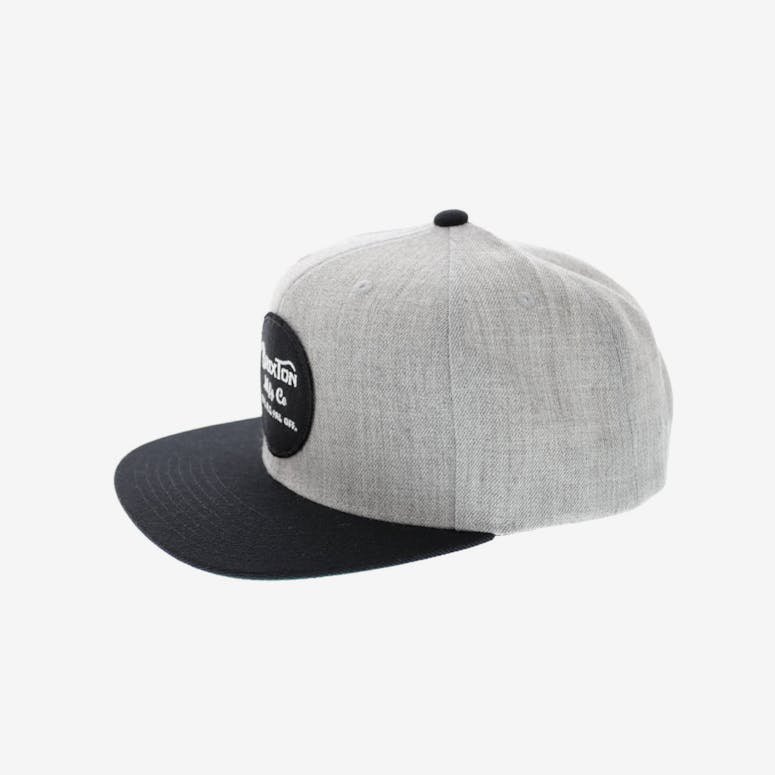 Brixton Wheeler Snapback Heather Grey/black