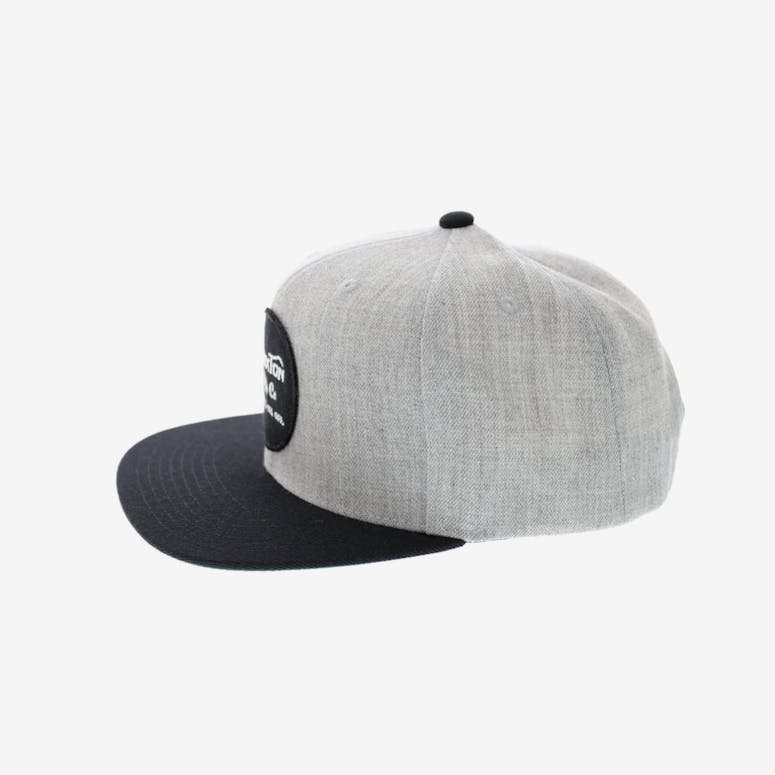 Brixton Wheeler Snapback Heather Grey/black