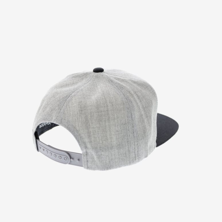 Brixton Gaston Snapback Heather Grey/black