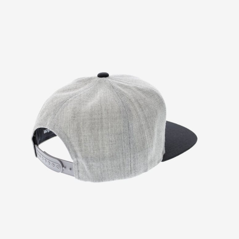 Brixton Gaston Snapback Heather Grey/black