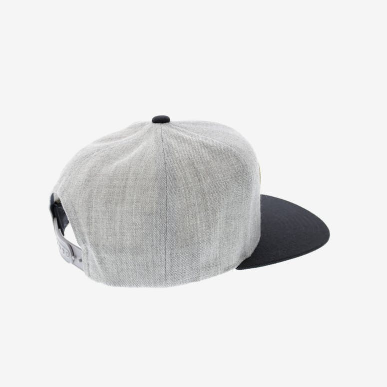 Brixton Gaston Snapback Heather Grey/black
