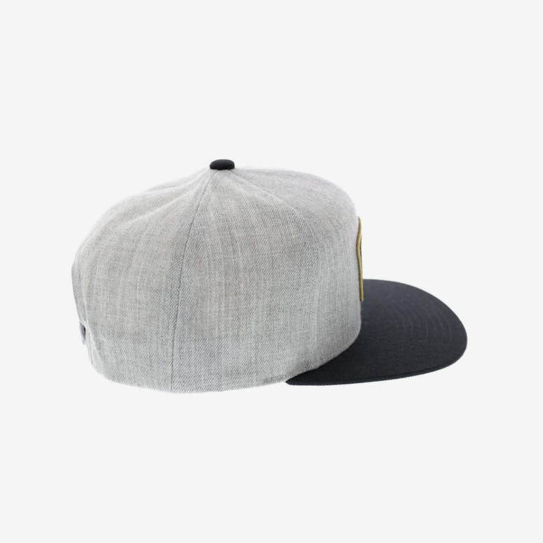 Brixton Gaston Snapback Heather Grey/black