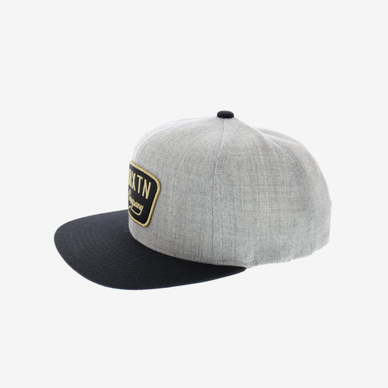 Brixton Gaston Snapback Heather Grey/black