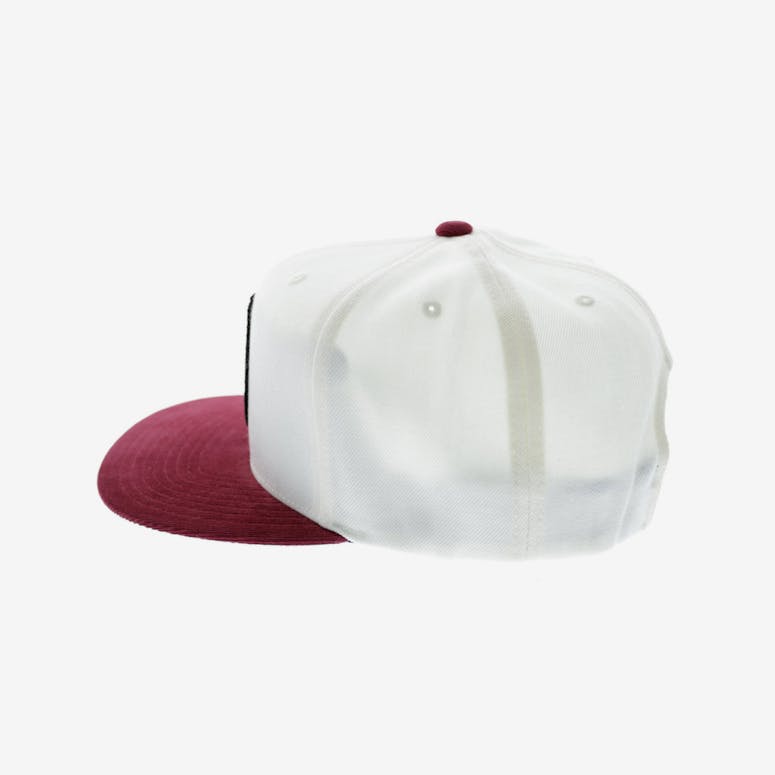 Brixton Wheeler Snapback White/burgundy