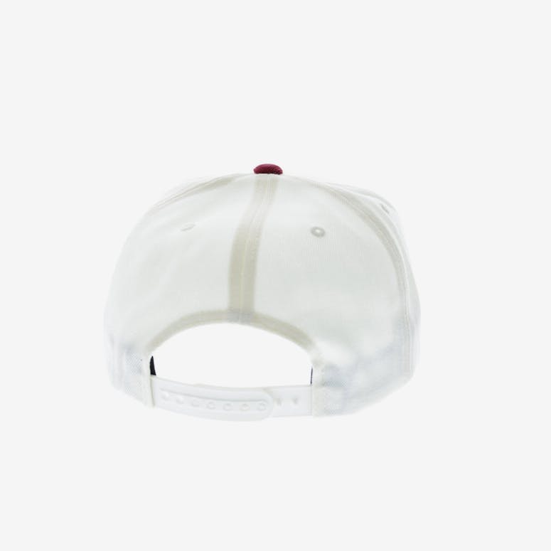 Brixton Wheeler Snapback White/burgundy