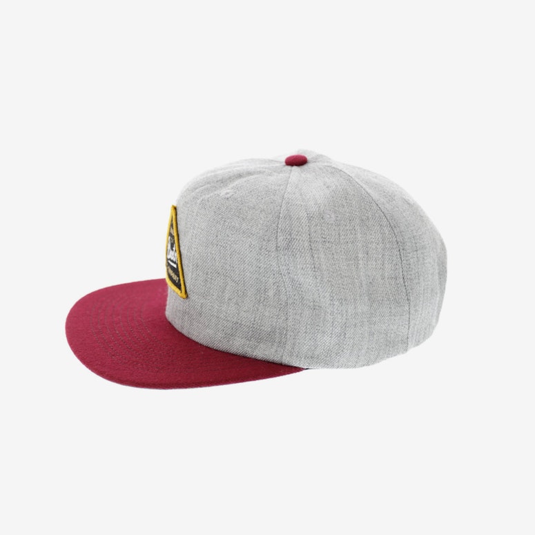 Brixton Cue Snapback Grey/burgundy