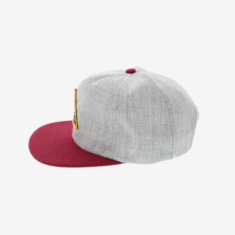 Brixton Cue Snapback Grey/burgundy