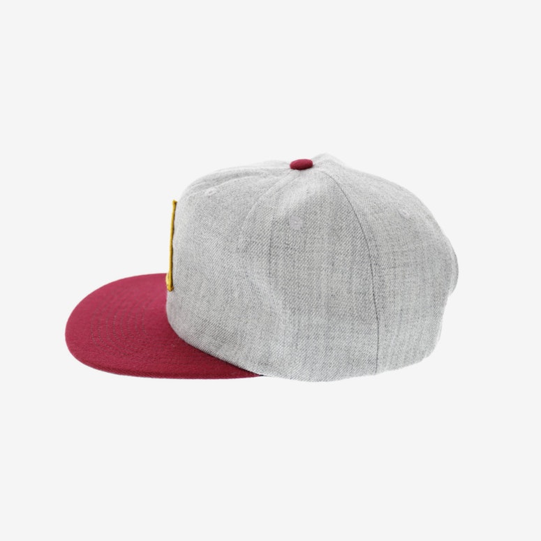 Brixton Cue Snapback Grey/burgundy