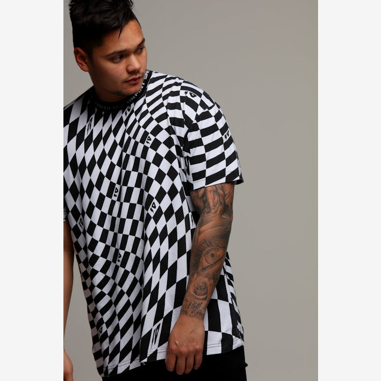 10 Deep Distortion Tee White