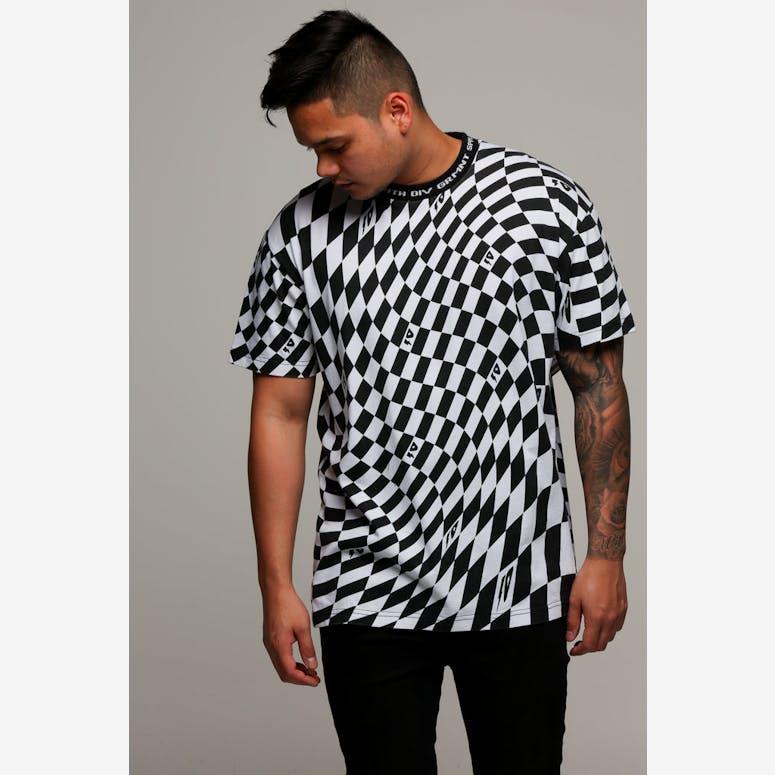 10 Deep Distortion Tee White