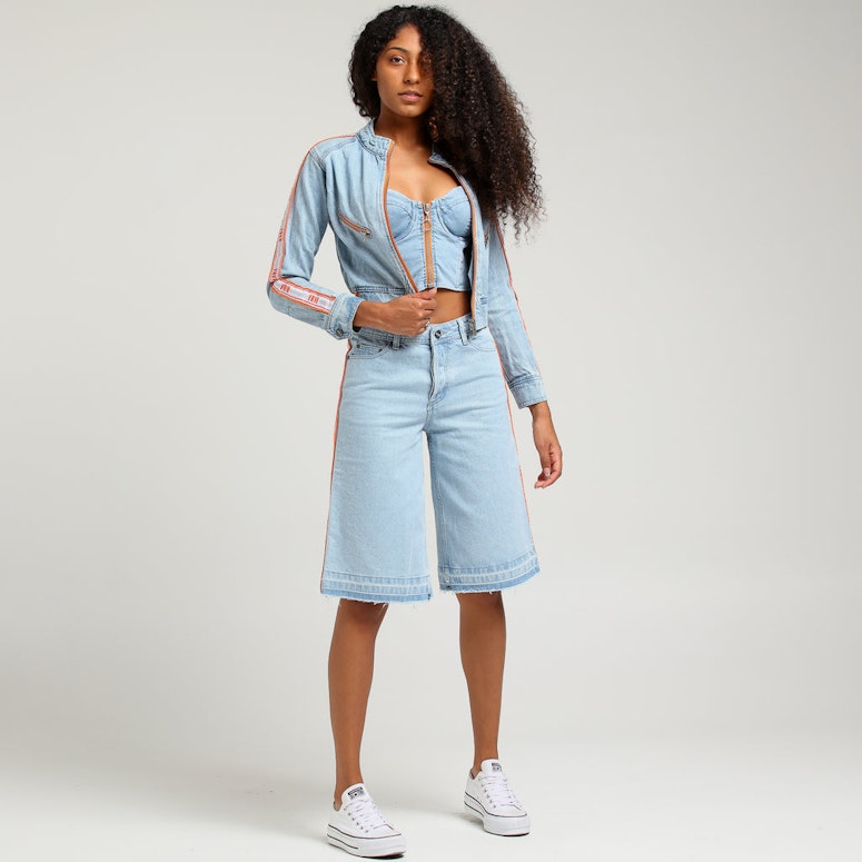 Nana Judy Women's Charlotte Denim Jacket Pale Indigo