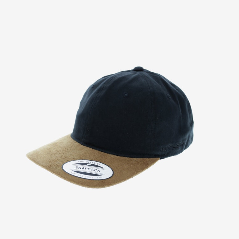 Flexfit 2 Tone Suede Strapback Black/tan