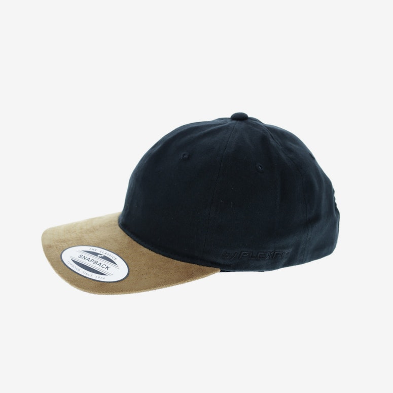Flexfit 2 Tone Suede Strapback Black/tan