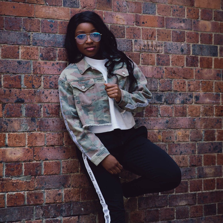 Stussy Women's Clique Jacket Camo Denim
