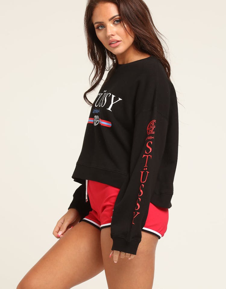 Stussy Women's Margo Crop Crew Black