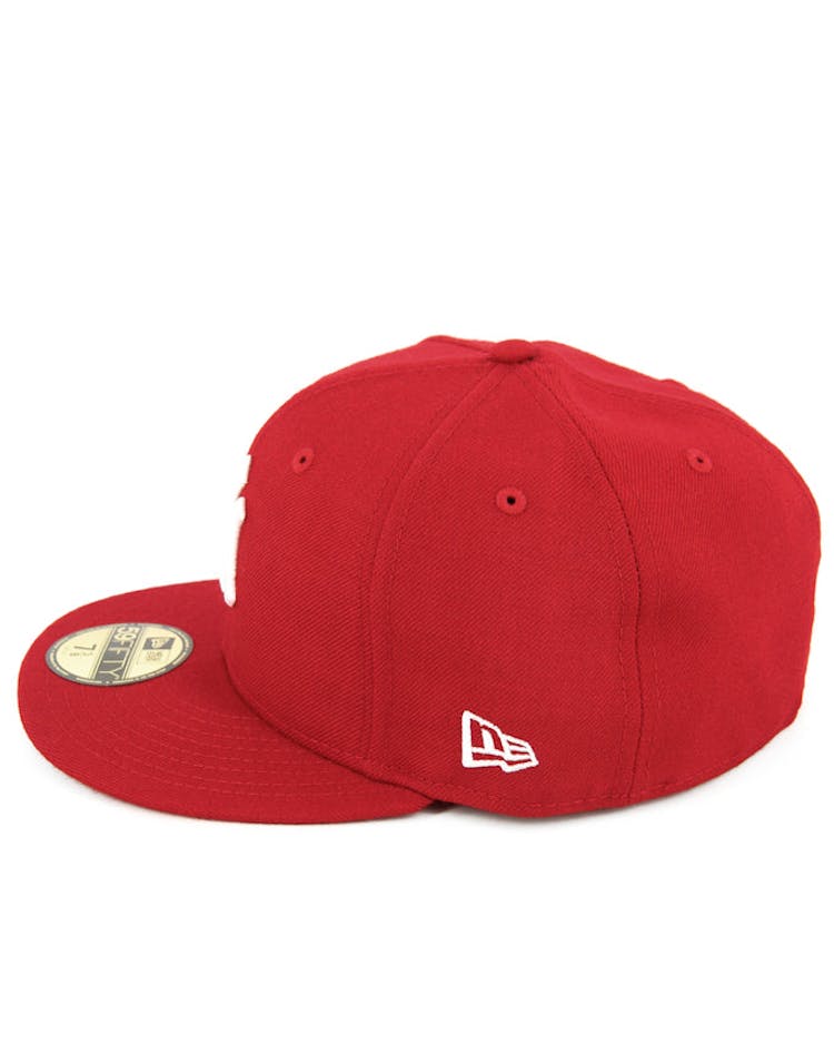 Yankees Fashion Fitted Scarlet/white