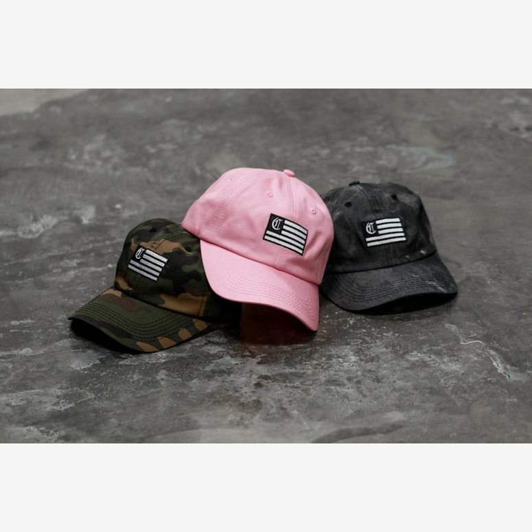C Flag Precurv Leather Strapbk Pink