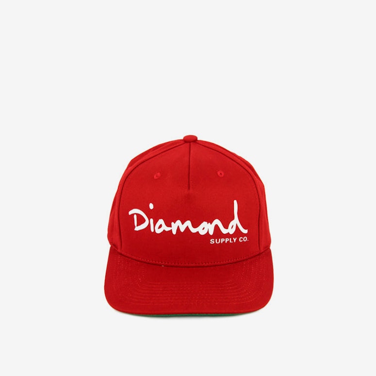 OG Script Logo Snapback Red