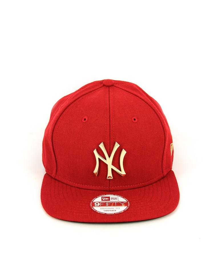 Yankees Orig.fit Metal Snapback Scarlet/gold