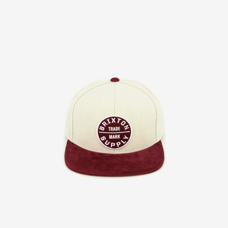 Oath Lii Snap Back Cream/burgundy