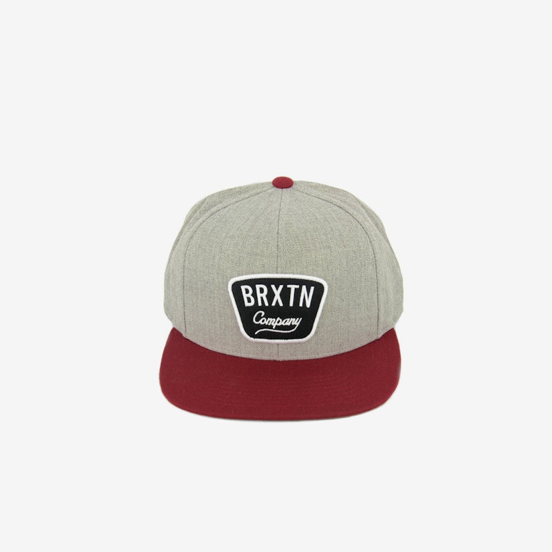 Gaston Snapback Grey/burgundy