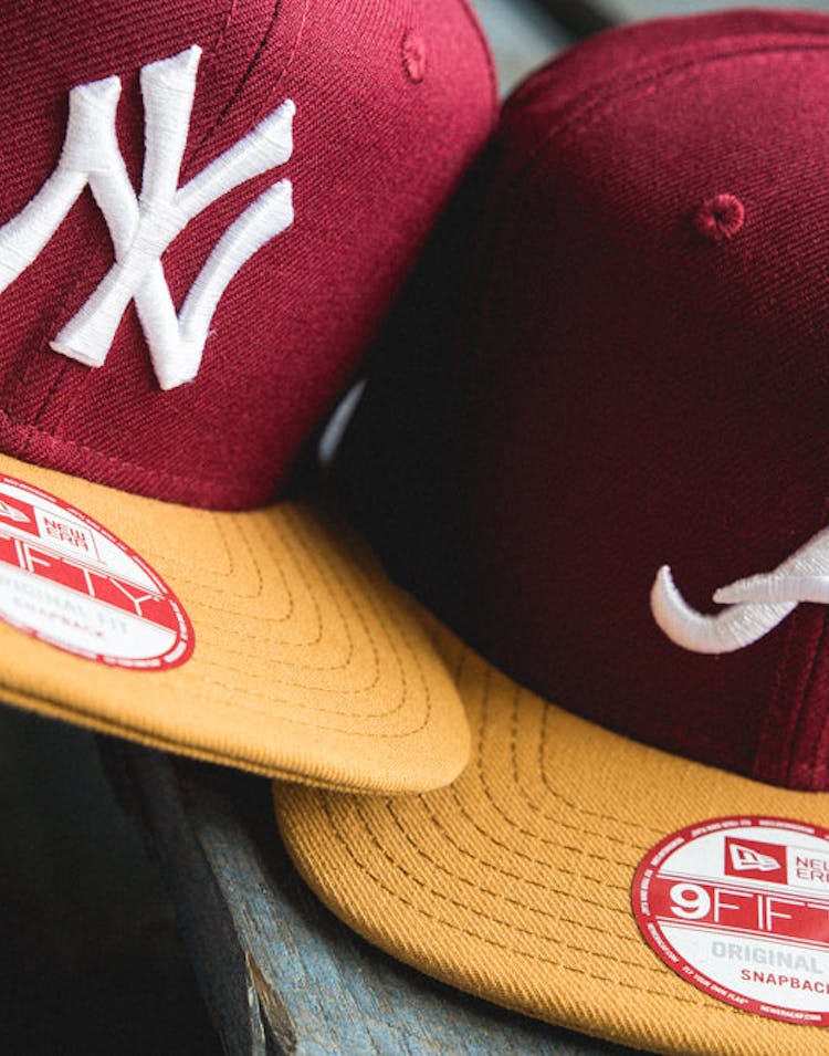 Braves Original Fit Snapback Cardinal/tan/wh