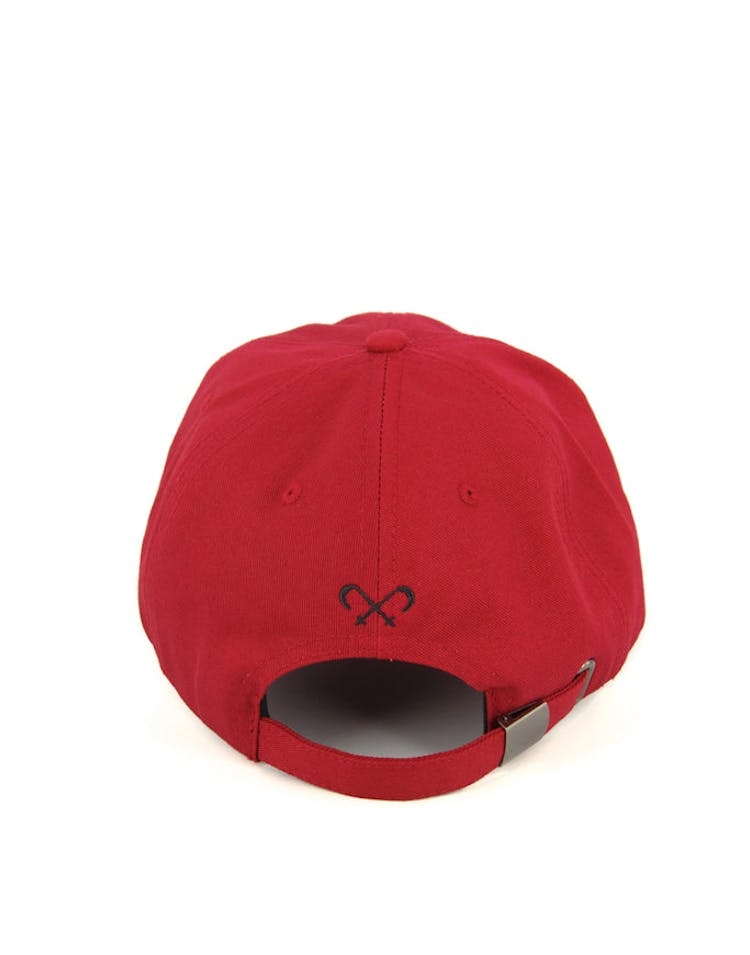 Invader Precurve Strapback Dark Red