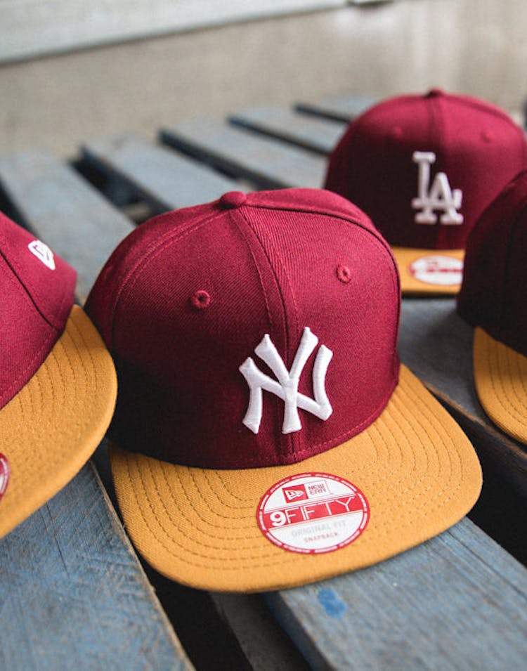 Yankees Original Fit Snapback Cardinal/tan/wh