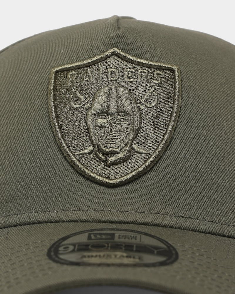 New Era Las Vegas Raiders Tonal 9FORTY A-Frame Snapback Olive