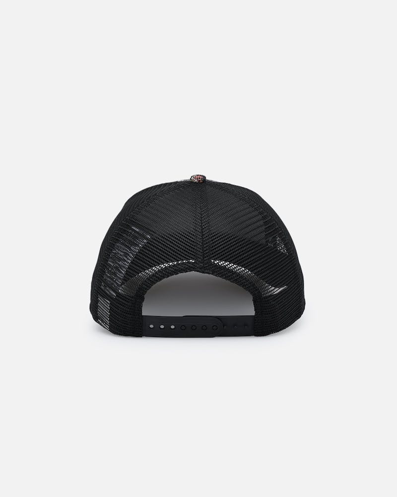 New Era San Francisco 49ers 'Black Floral Tapestry' 9FORTY A-Frame Trucker Snapback Tapestry