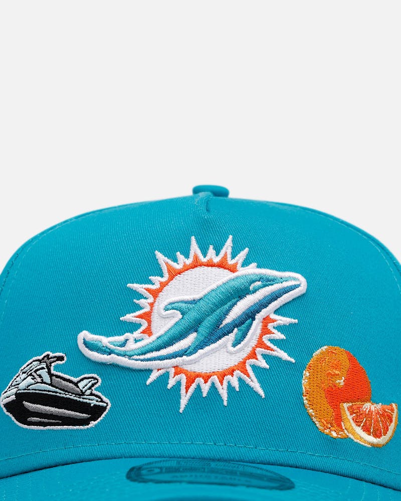 New Era Miami Dolphins 'City Icons' 9FORTY A-Frame Snapback Teal