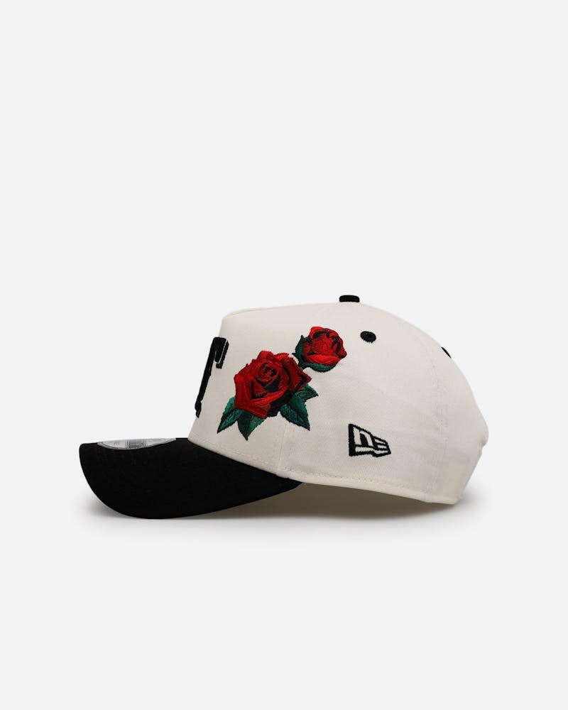 New Era Texas Rangers 'Chrome Black Roses' 9FORTY A-Frame Snapback Chrome/Black