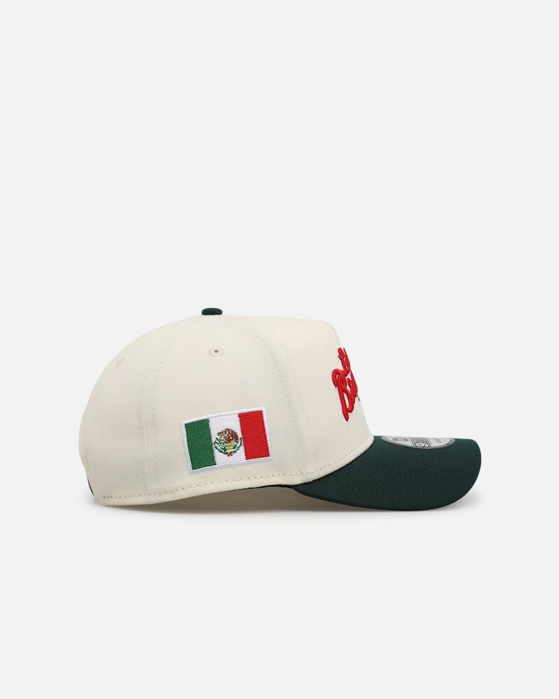 New Era Atlanta Braves 'Mexican Independence Day' 9FORTY A-Frame Snapback Chrome/Dark Green