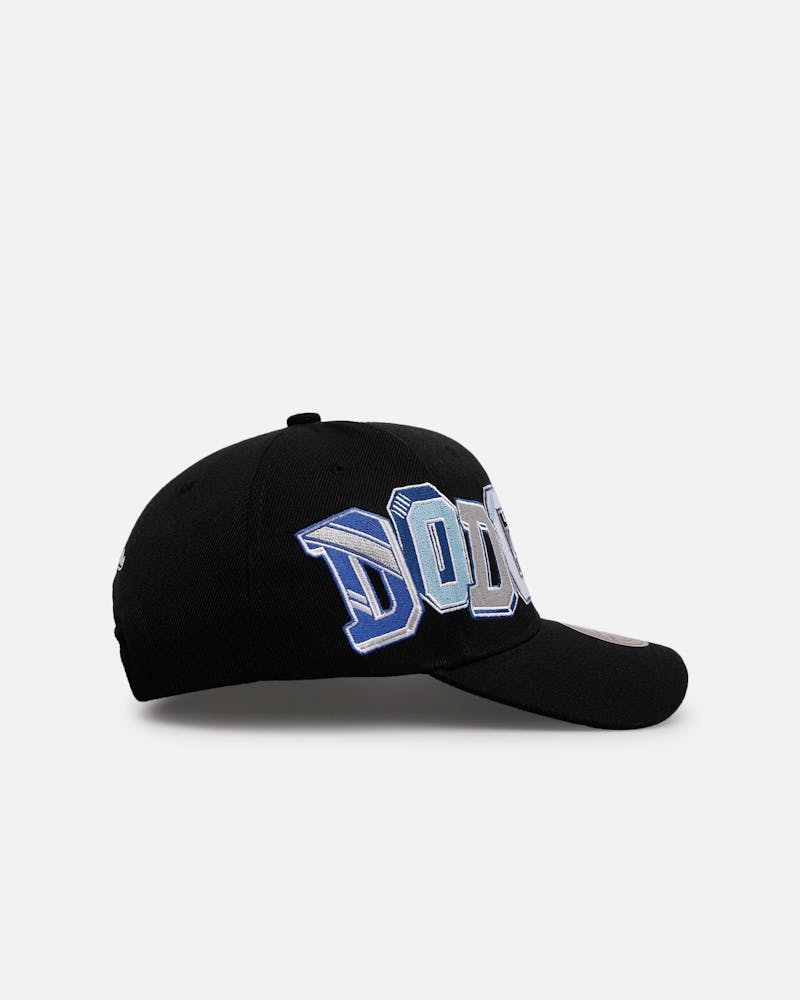 Mitchell & Ness Los Angeles Dodgers 'Hyper Type' Pro Crown Snapback Black