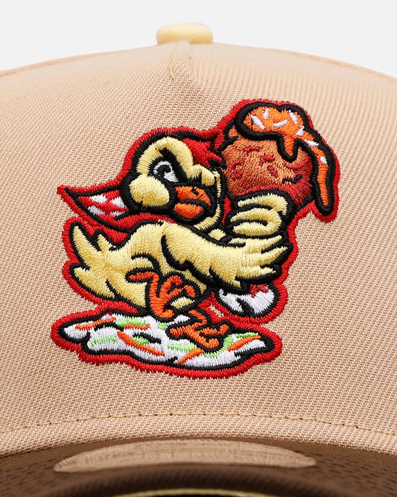 New Era Akron RubberDucks 'MILB Theme Night' 9FORTY A-Frame Snapback Tan/Brown