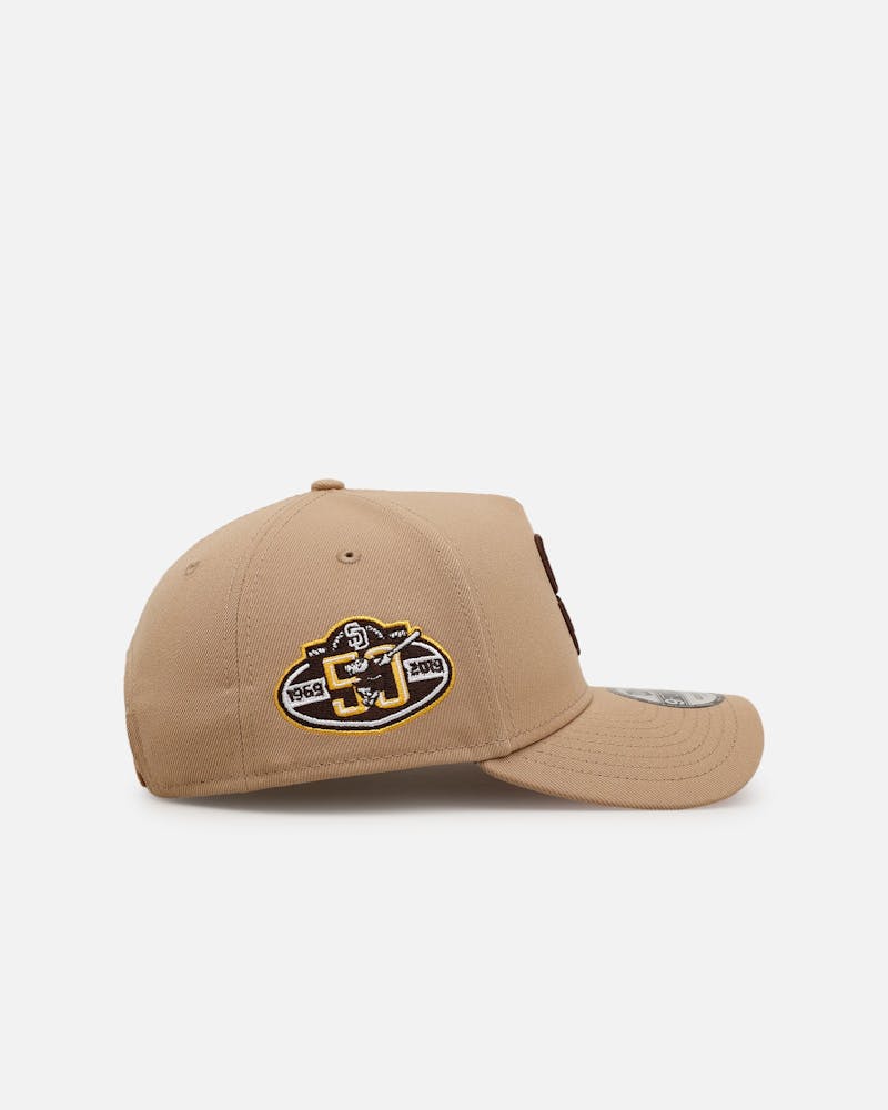 New Era San Diego Padres 'Tan Pink' 9FORTY A-Frame Snapback Tan