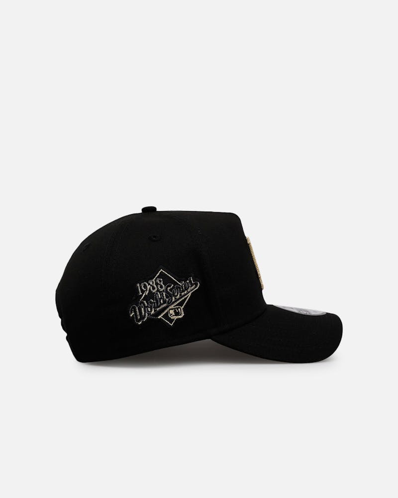 New Era Los Angeles Dodgers 'Raised Metallic Chainstitch' 9FORTY A-Frame Snapback Black