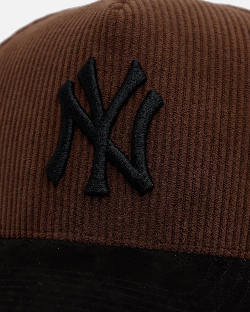 47 Brand New York Yankees 'Barren' Offside DT Corduroy Snapback Brown/Black