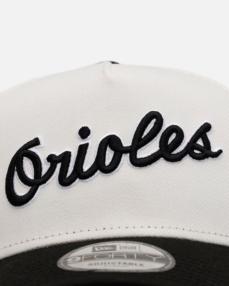 New Era Baltimore Orioles 'Chrome Black' 9FORTY A-Frame Snapback Chrome/Black